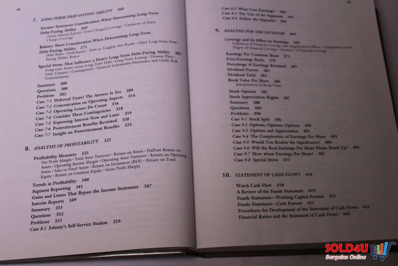 Financial Statement Analysis - Using Financial Accounting Information - Charles H.Gibson
