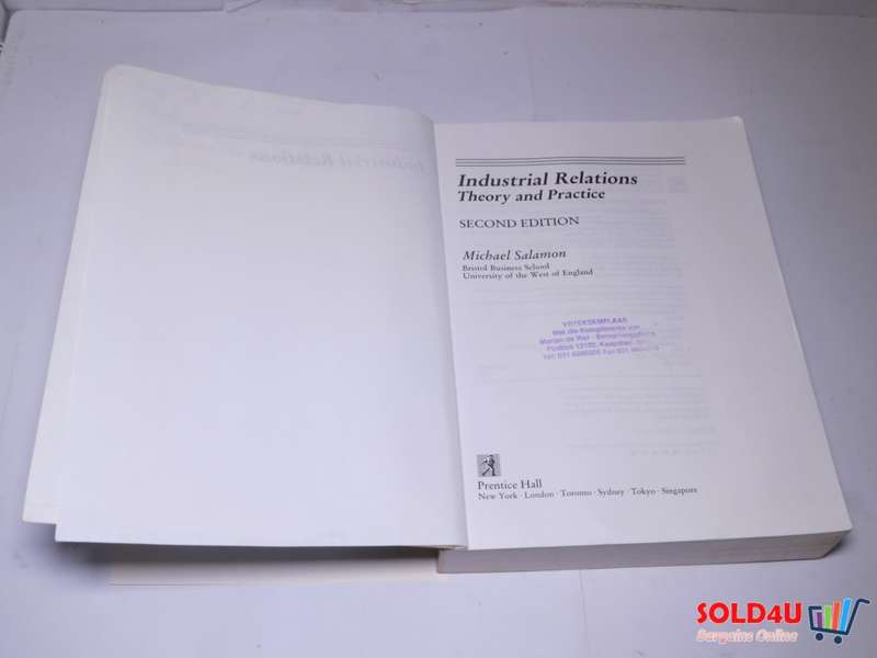 Industrial Relations: Theory and Practice - 2nd Edition - Michael Salamon