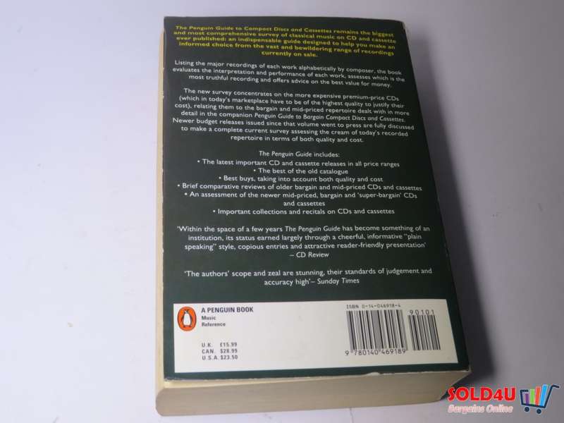 The Penguin Guide to Compact Discs And Cassettes: New Edition-Ivan March, Edward Greenfield, Robert