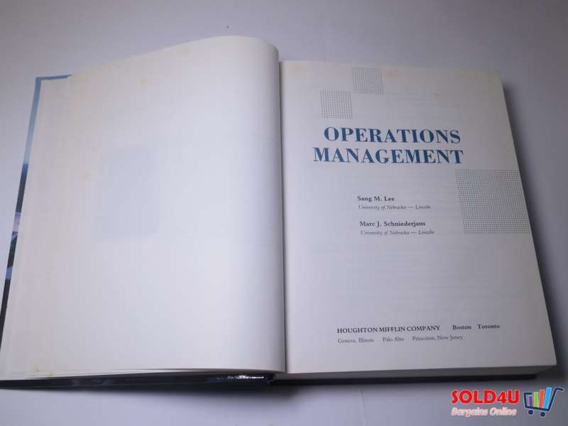 Operations Management - Sang M. Lee & Marc J. Schniederjans