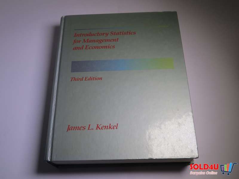 Introductory Statistics for Management and Economics 3rd Edition - James L.Kenkel