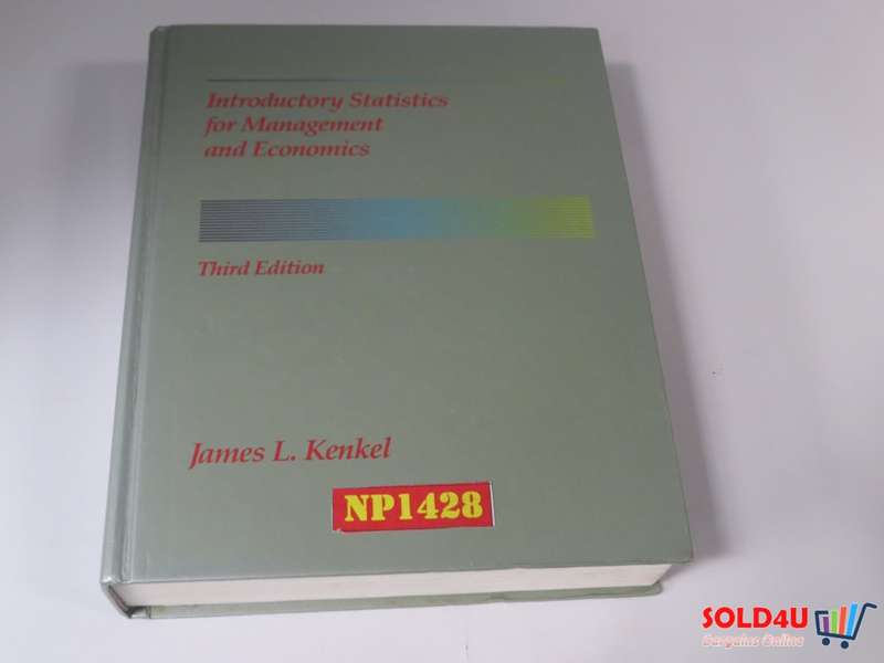 Introductory Statistics for Management and Economics 3rd Edition - James L.Kenkel