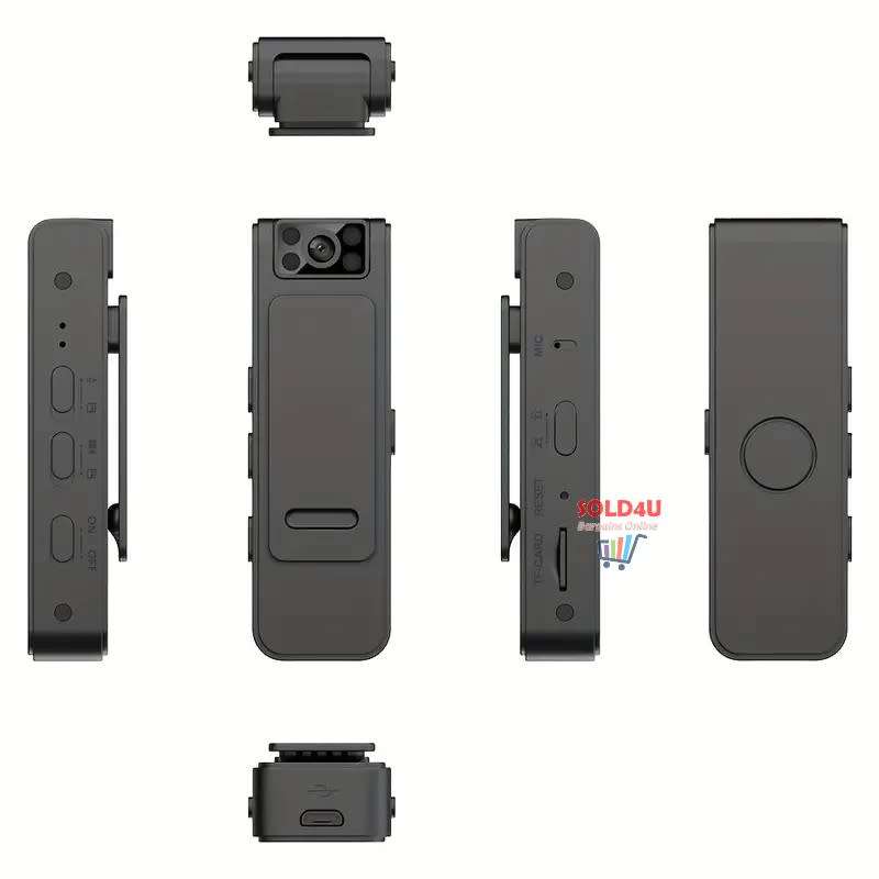Body Camera with 1080P HD Recording Night Vision Function, Wearable Camera, body-worn camera