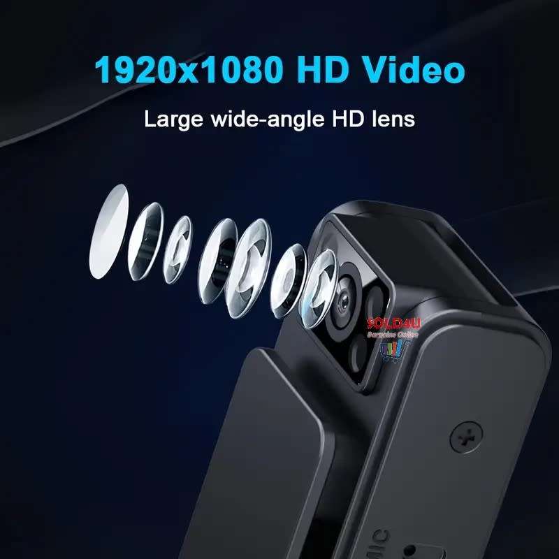Body Camera with 1080P HD Recording Night Vision Function, Wearable Camera, body-worn camera