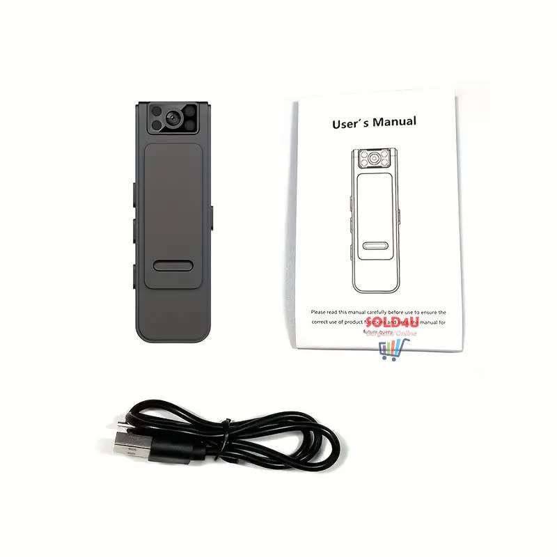 Body Camera with 1080P HD Recording Night Vision Function, Wearable Camera, body-worn camera