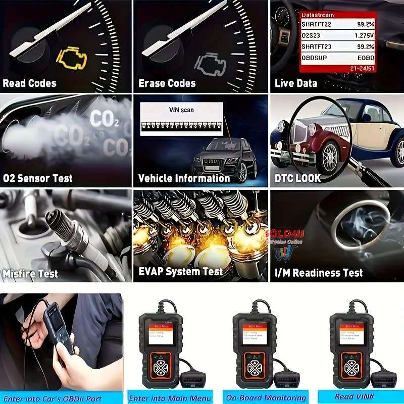 Car OBD2 Code Scanner Diagnostic Erase Engine Fault Codes