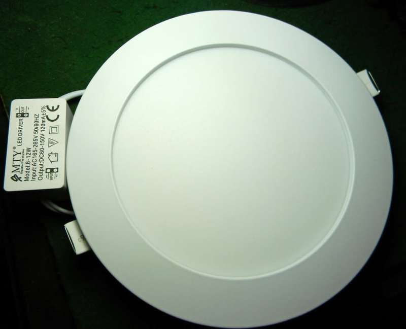 1 Pack - 12W LED Round Panel Ceiling Lamp Down Light Energy Saving Slim Line- with 220V LED Driver