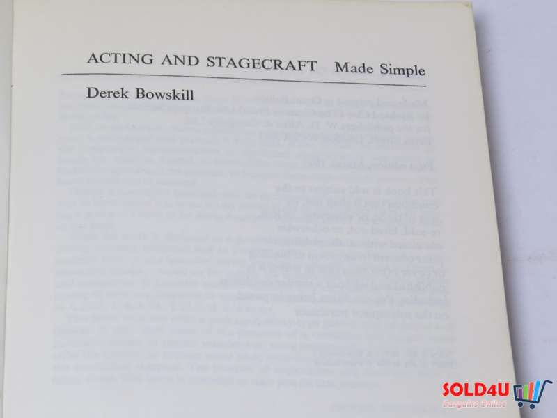 Acting and Stagecraft - Made Simple - Derek Bowskill