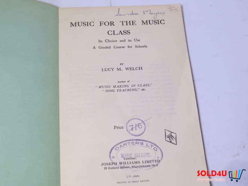Music for the Music Class - Lucy M.Welch