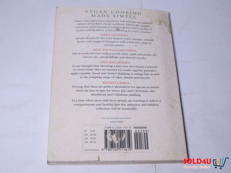 Vegan Cooking - The Classic Vegan Cookbook - Eva Batt`s