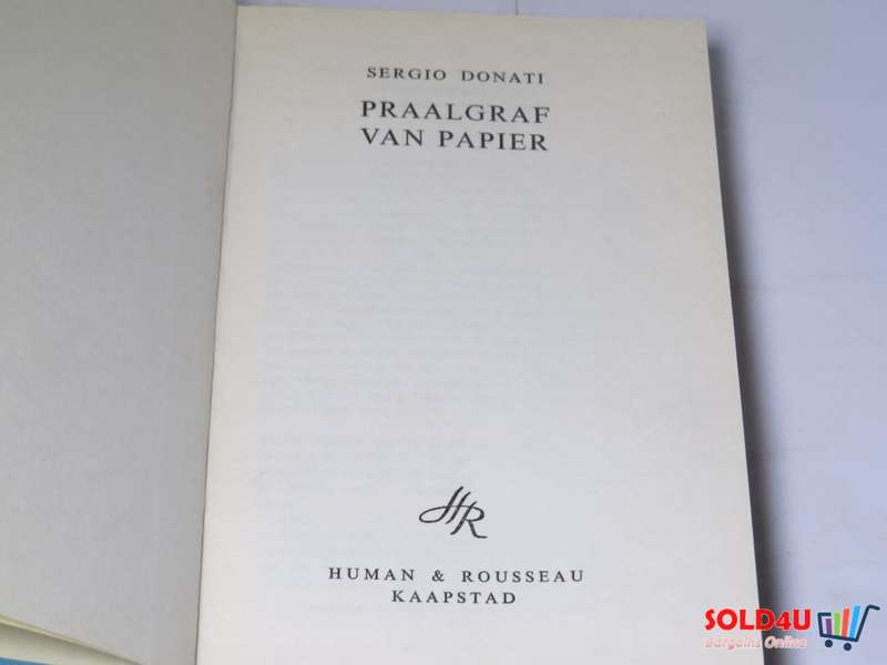 Praalgraf Van Papier - Sergio Donati