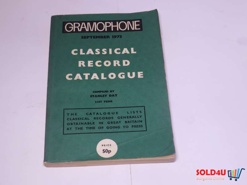 Gramophone September 1973  Classical Record Catalogue Stanley Day