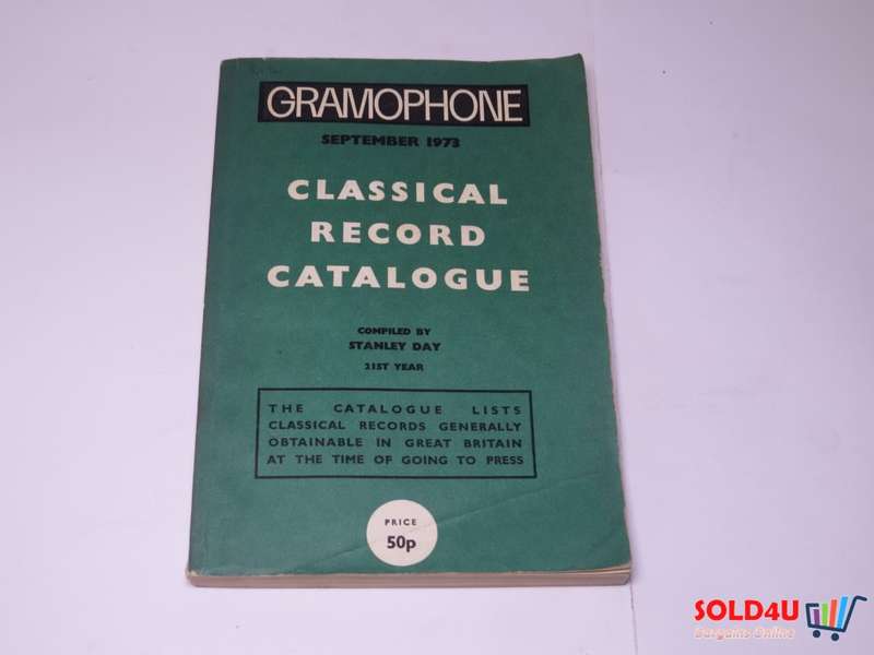Gramophone September 1973  Classical Record Catalogue Stanley Day