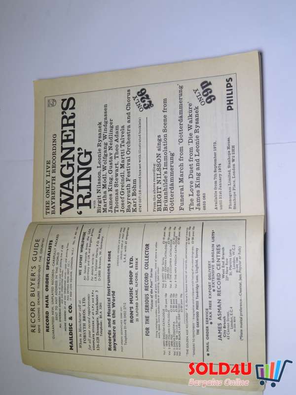 Gramophone September 1973  Classical Record Catalogue Stanley Day