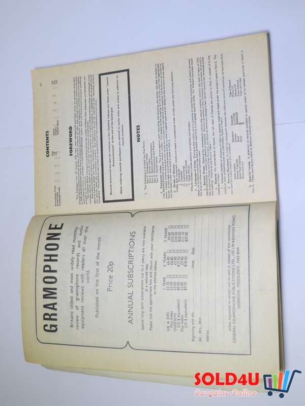 Gramophone September 1973  Classical Record Catalogue Stanley Day