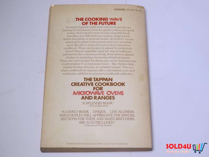 The Tappan  Creative Cookbook for Microwave Ovens and Ranges - Sylvia Schur