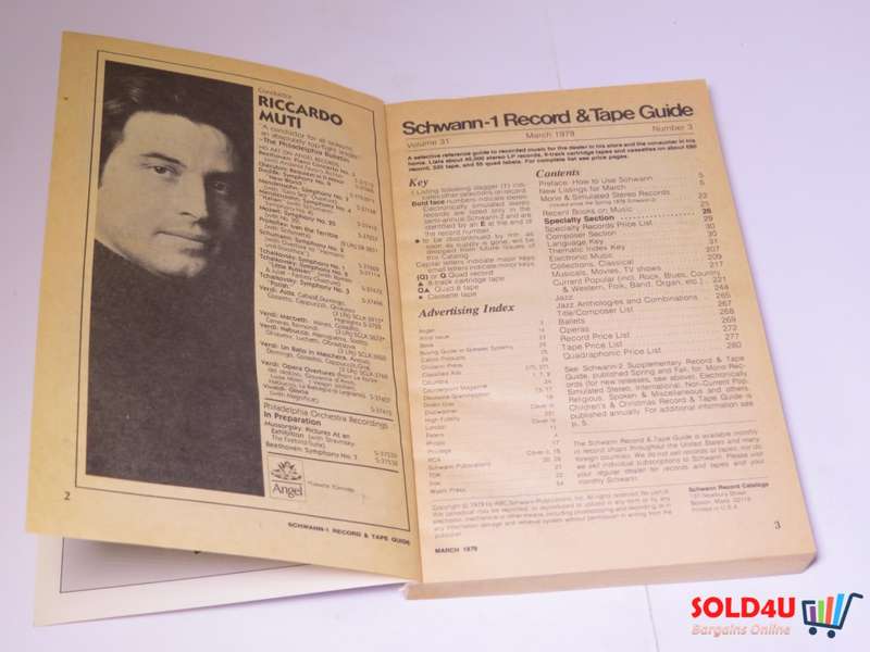 1979 Schwann-1 Record And Tape Guide