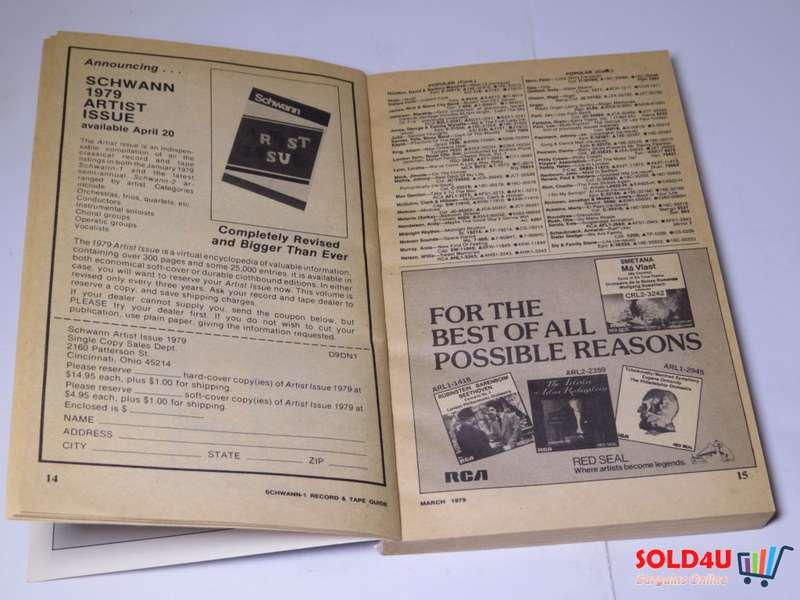 1979 Schwann-1 Record And Tape Guide