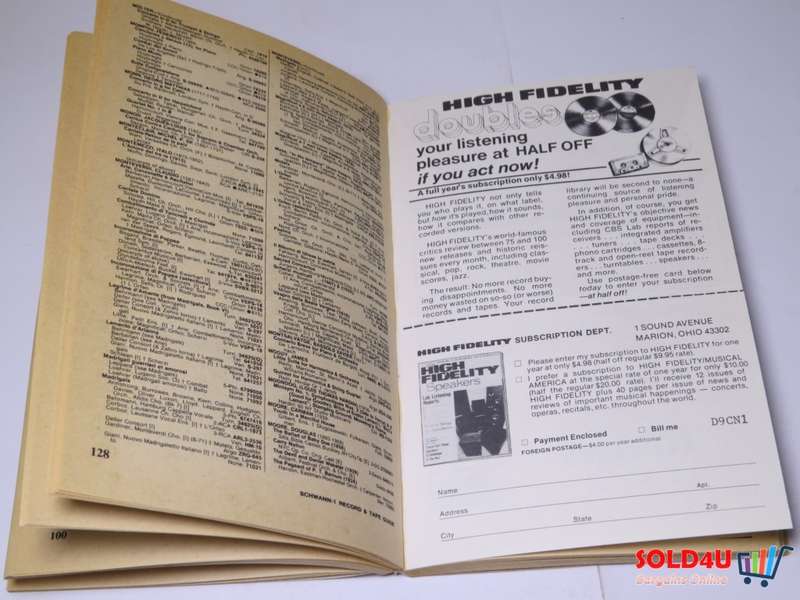 1979 Schwann-1 Record And Tape Guide