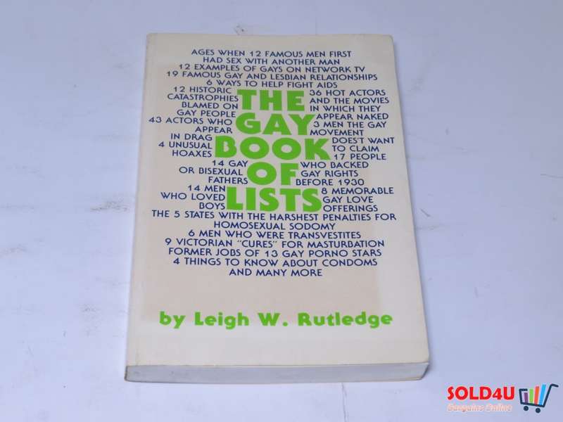 The Gay Book of Lists by Leigh W.Rutledge
