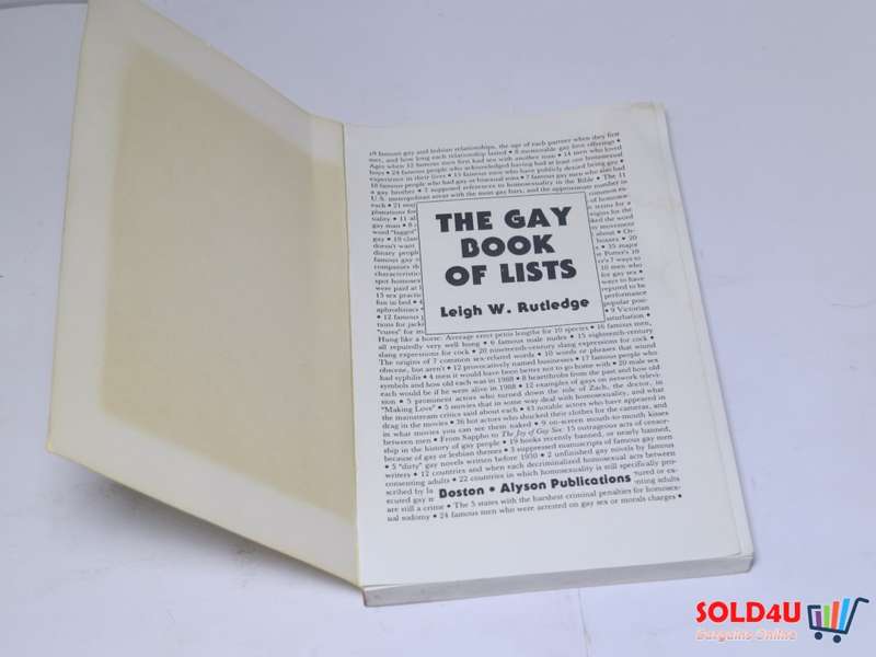 The Gay Book of Lists by Leigh W.Rutledge