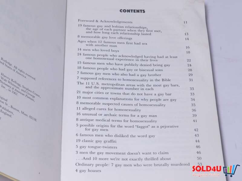 The Gay Book of Lists by Leigh W.Rutledge