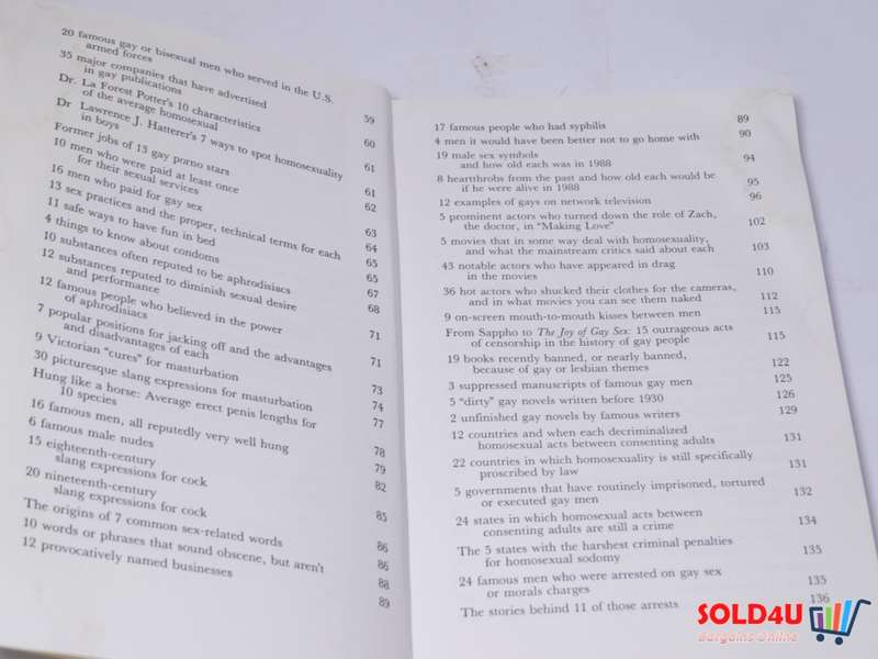 The Gay Book of Lists by Leigh W.Rutledge