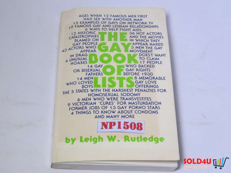 The Gay Book of Lists by Leigh W.Rutledge