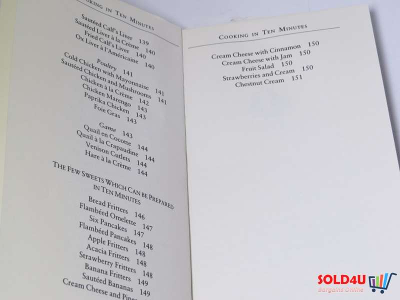 Cooking in Ten Minutes - Edouard De Pomiane