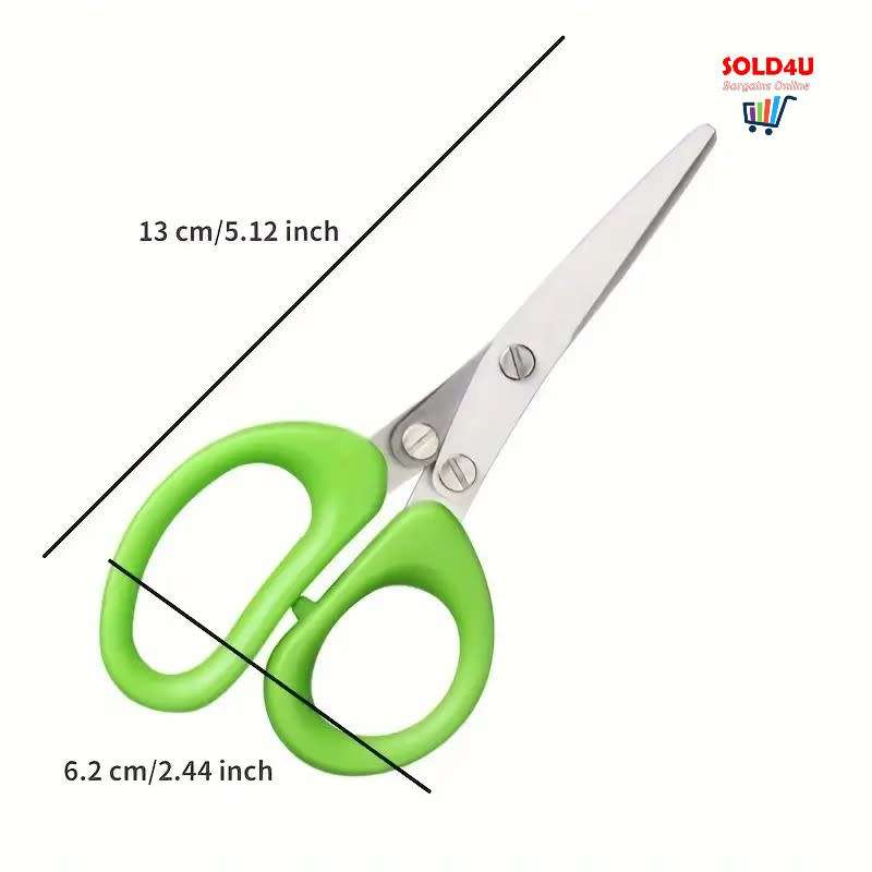 5-Layer Stainless Steel Herb Scissors Set