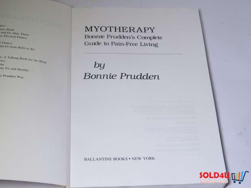 Myotherapy Bonnie Prudden`s Complete guide to Pain-Free Living - Bonnie Prudden