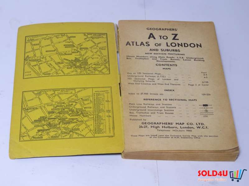 Geographer`s A to Z Clear and up to date - Atlas of London and Suburbs with house numbers