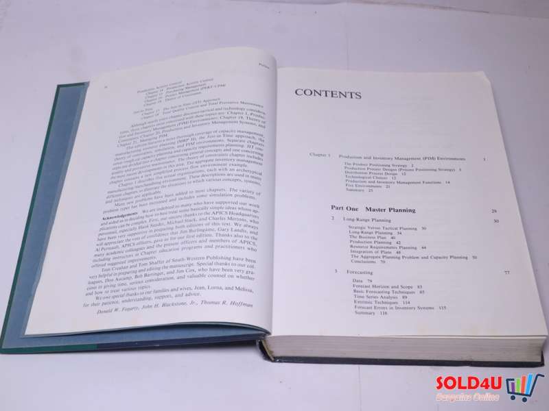Production & Inventory Management - Fogarty , Blackstone & Hoffmann - 2D Edition