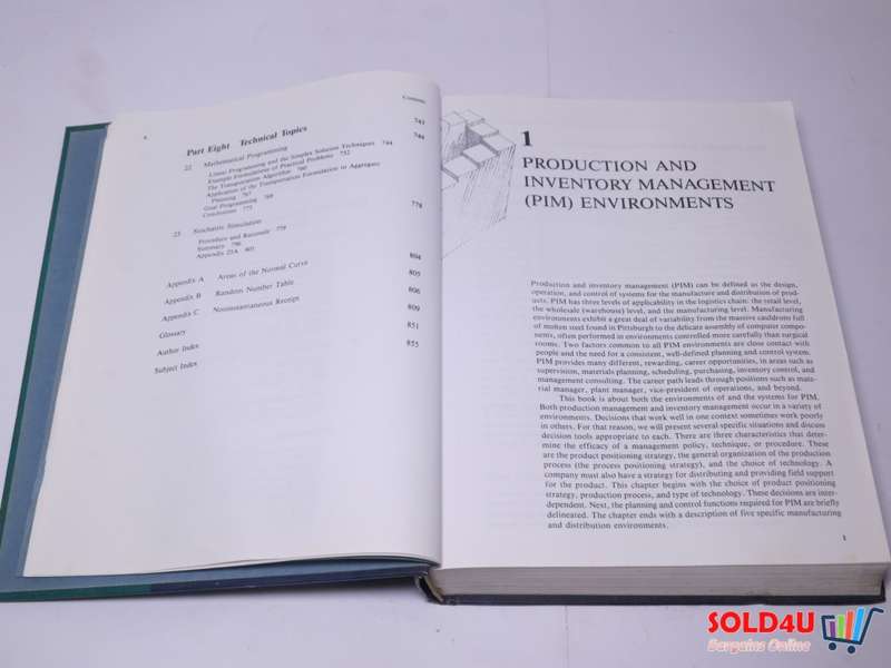 Production & Inventory Management - Fogarty , Blackstone & Hoffmann - 2D Edition
