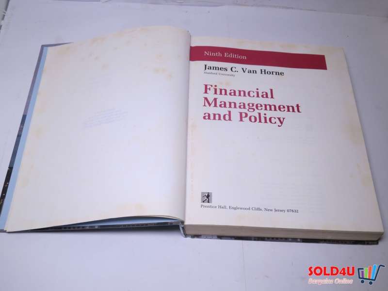 Financial Management and Policy - Ninth Edition - James C. Van Horne