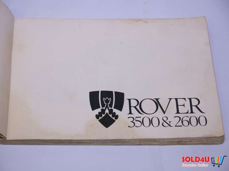 Rover 3500 & 2600 - Owners Handbook - 1981