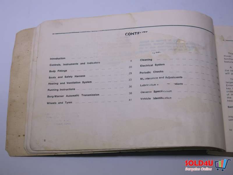 Rover 3500 & 2600 - Owners Handbook - 1981