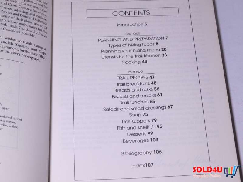 The South African Backpacker`s CookBook - Ursula Stevens