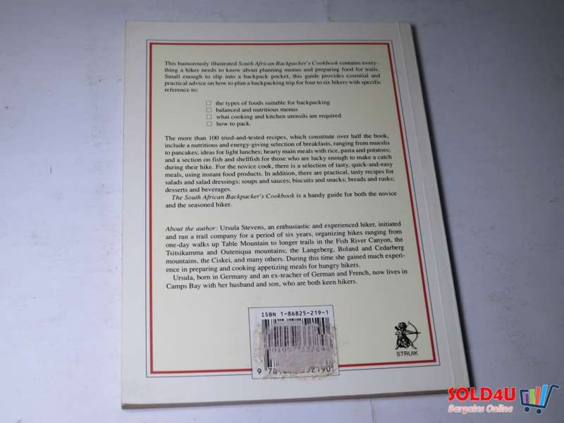 The South African Backpacker`s CookBook - Ursula Stevens