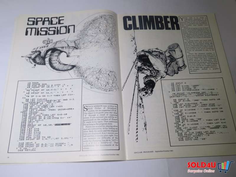 Sinclair Programs - 40 programs for the spectrum, ZX-81 and ZX-80