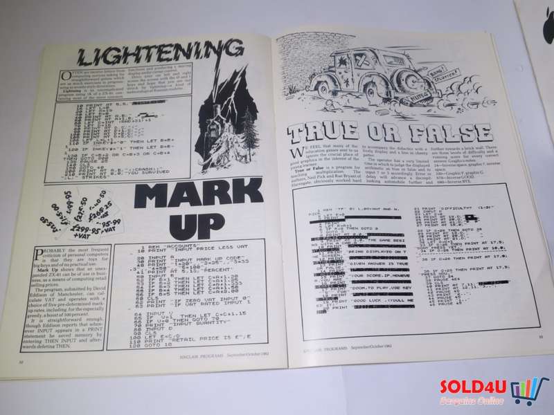 Sinclair Programs - 40 programs for the spectrum, ZX-81 and ZX-80