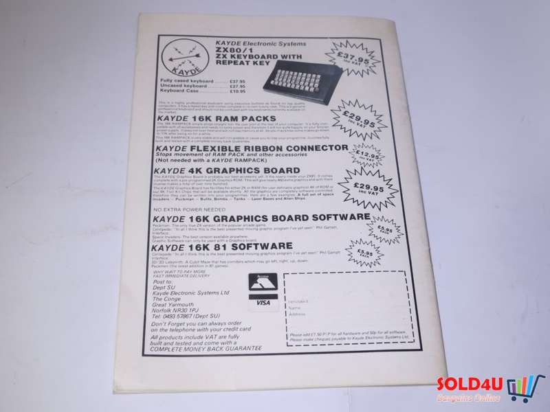 Sinclair Programs - 40 programs for the spectrum, ZX-81 and ZX-80