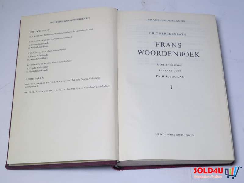 Wolters - Frans Woordenboek - Frans - Nederlands - C.R.C. Herckenrath