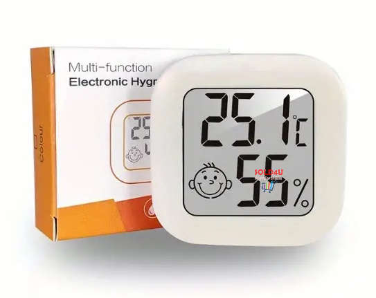 Mini LCD Digital Thermometer with Humidity Monitor