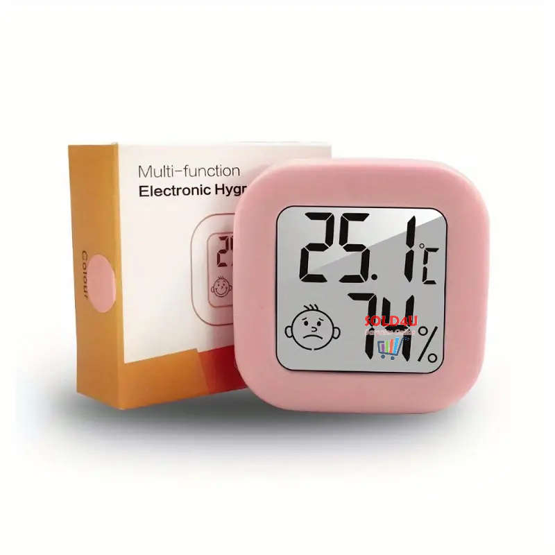 Mini LCD Digital Thermometer with Humidity Monitor