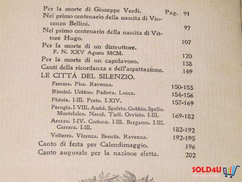 Delle Laudi libro secondo Elettra vol. 2 - Gabriele D'Annunzio