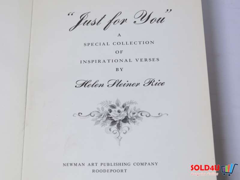 Just for You: A Special Collection of Inspirational Verses by  Helen Steiner Rice