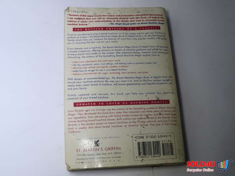 The Bread Machine Magic Book of Helpful Hints -  Linda Rehberg & Lois Conway