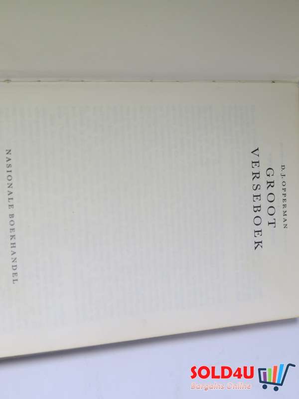 Groot Verseboek - D.J.Opperman