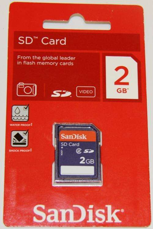 Original Sandisk 2 GB SD card  - Brand New